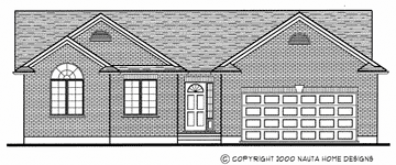 Bungalow House Plan BN133 Front Elevation