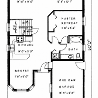 Bungalow House Plan BN138 Floor Plan