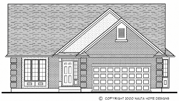 Bungalow house plan BN142 front elevation