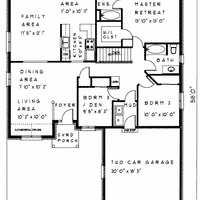 Bungalow house plan BN145 floor plan