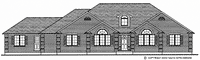 Bungalow house plan BN148 front elevation