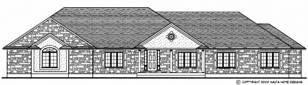 Bungalow house plan BN149 front elevation