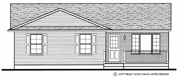Bungalow House Plan BN150 Front Elevation