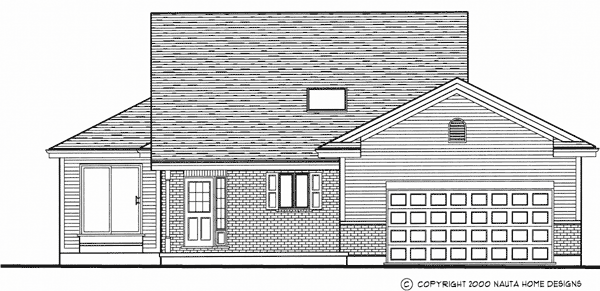 Bungalow house plan BN151 front elevation