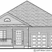Bungalow house plan BN155 front elevation