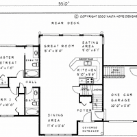 Bungalow house plan BN167 floor plan