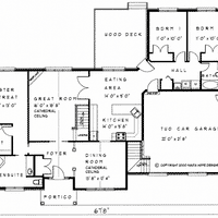 Bungalow house plan BN182 floor plan