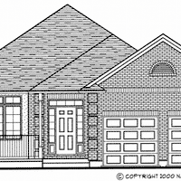 Bungalow house plan BN184 front elevation