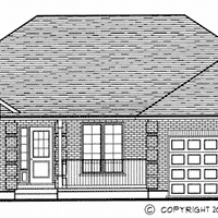 Bungalow house plan BN187 front elevation